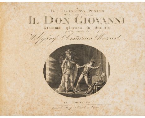 Opera.- Mozart (Wolfgang Amadeus) [Don Giovanni] Don Juan oder der Steinerne Gast, 2 vol., first edition of the orchestral sc