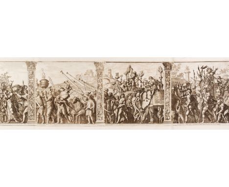 Audenaerde (Robert van, 1663-1743). The Triumphs of Caesar (after Andrea Mantegna), 1692 [but later], copper engraving after 