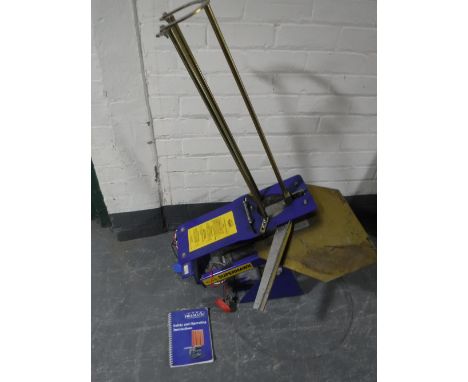 A Promatic Super Hawk clay pigeon trap with manual and remote