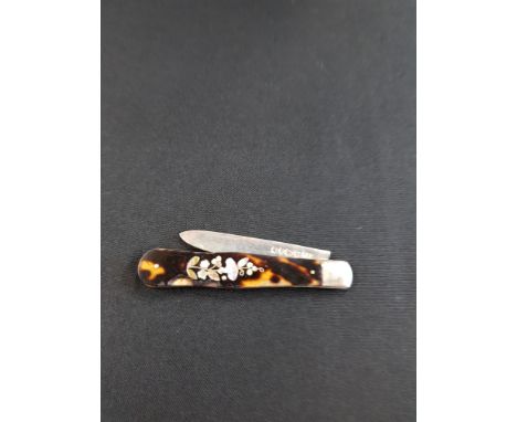 SILVER AND MOTHER OF PEARL FRUIT KNIFE AS FOUND