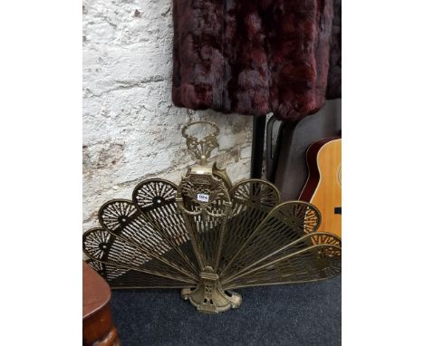 BRASS FIRE SCREEN 