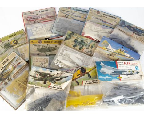 1960s-70s Bagged &amp; Blister Packed Airfix Aircraft Kits, English Electric F.1A Lightning, Hawker P1127, Henschel Hs 123, F