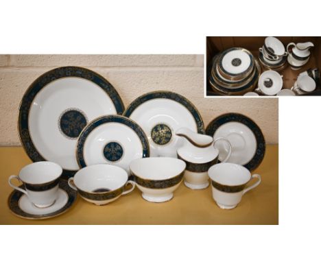 A Royal Doulton Carlyle part dinner/tea service - 45 pieces (box) 