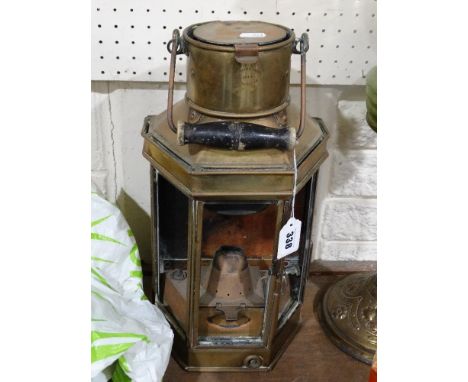     An Early 20th Century Brass Finish Lamp By Griffiths &amp; Sons, Birmingham, Dated 1914                                  