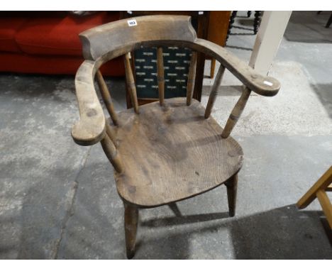     An Antique Smokers Bow Type Chair                                               