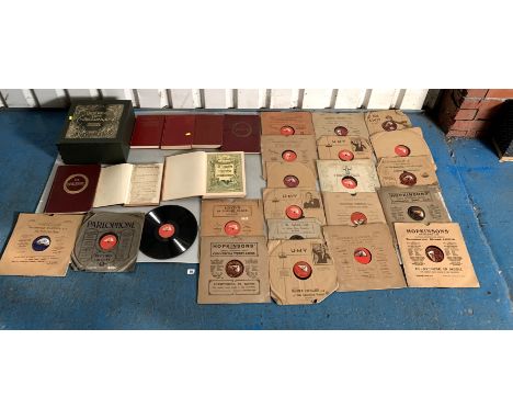 Decca Richard Wagner box set of opera records with corresponding books, assorted 78rpm and LP opera records