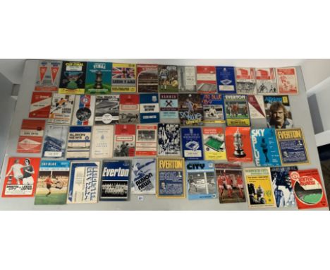 Assorted football programmes inc. Liverpool, Leeds Utd, Everton, Manchester Utd etc. 1960's -70's