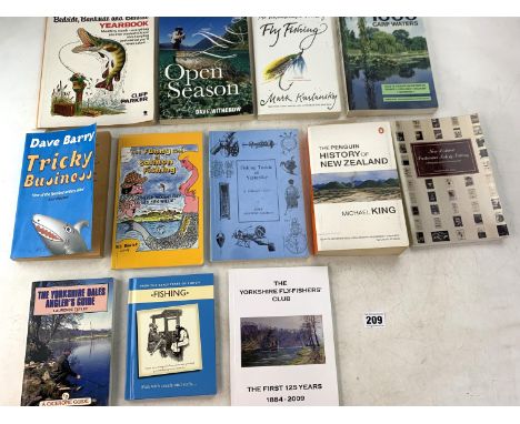 12 fishing books - 'Fishing, from the Early Years of Punch', 'The Yorkshire Fly-Fishers' Club 1884-2009', 'The Yorkshire Dale