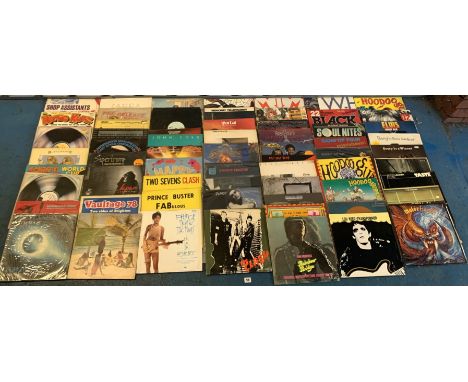 62 assorted LP records inc. Prince, Supertramp, Meatloaf, Jimi Hendrix, Lou Reed, Motorhead, Zappa, The Clash etc