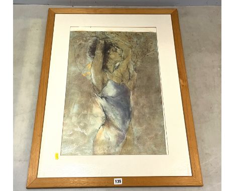 &nbsp;Gary Benfield " Essence" Serigraph Limited Edition number 63/125, signed and hand embellished. Image 17" x 25.5", frame