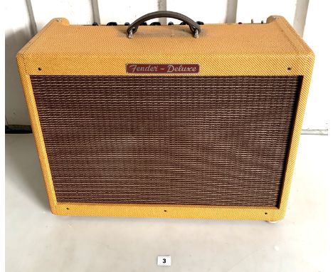 Fender-Deluxe Hot Rod Limited Edition amplifier with dust cover, 23"w x 9.5"d x 17.5"h