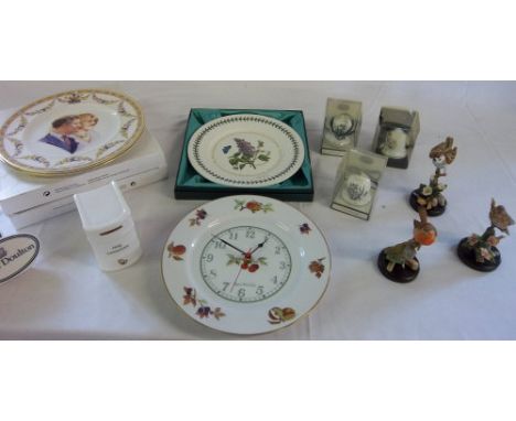 Various ceramics inc Royal Doulton, Royal Worcester & Portmeirion