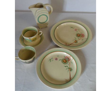 Assorted Clarice Cliff Newport/Wilkinson ceramics