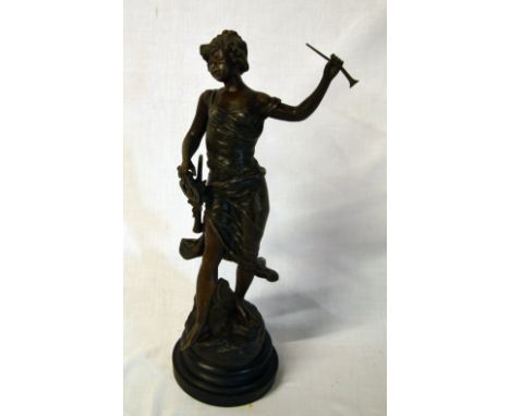 Spelter figure marked 'R Richard'