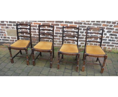 4 ladder back chairs