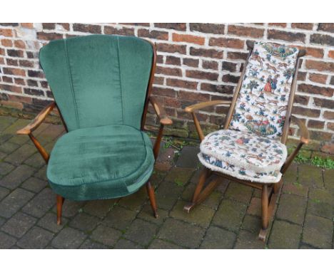 Ercol armchair & Ercol rocking chair