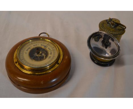 Premier carbide lamp & sm barometer