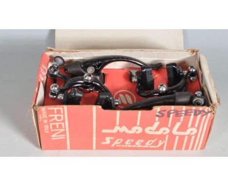 Vintage Bicycles and Spares - A vintage late 20th century 2nd generation Modolo Speedy brake set comprising of two brake cali
