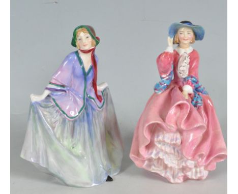 Two vintage 20th century ceramic Royal Doulton figurines comprising of Sweet Anne HN1318, Potted by Doulton to the base, toge