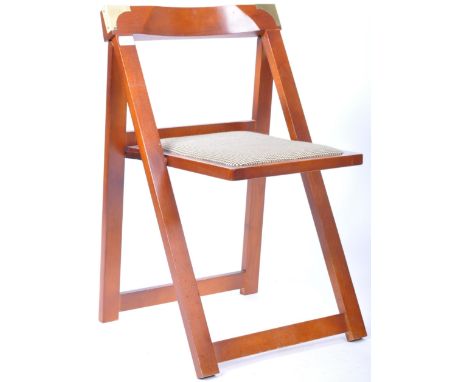 Attributed to Aldo Jacober - Alberto Bazzani - Trieste - A retro vintage 1960's Italian mahogany folding picnic chair having 