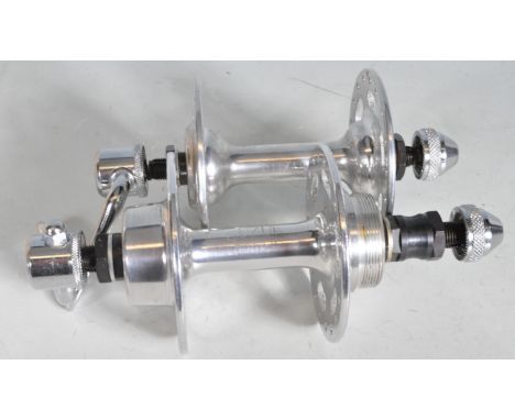 Vintage Bicycle and Spares - A set of retro vintage late 20th century Suzue quick release front and back hub. Comes in origin