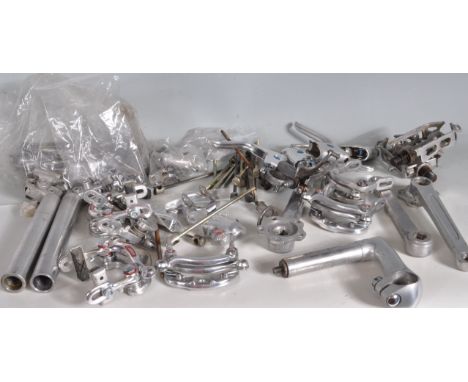 Vintage Bicycle and Spares - A collection of vintage late 20th century Lambert bike parts comprising of cranks, pedals and br
