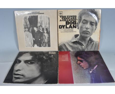 Bob Dylan - A group of four vinyl long play LP record albums to include Hard Rain (Stereo UK CBS press 86016, VG), The Times 