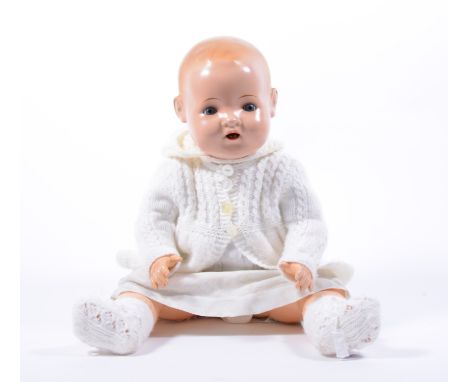 Heinrich Handwerck composition baby doll, with sleeping eyes, open mouth, jointed limbs, 60cm.