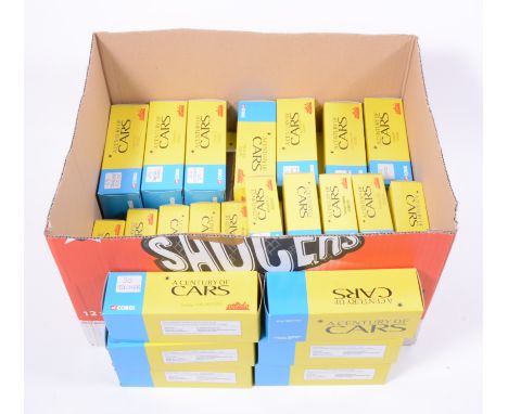 Corgi Solido "A Century of Cars" series diecast models; a large quantity all boxed, approximately 45.