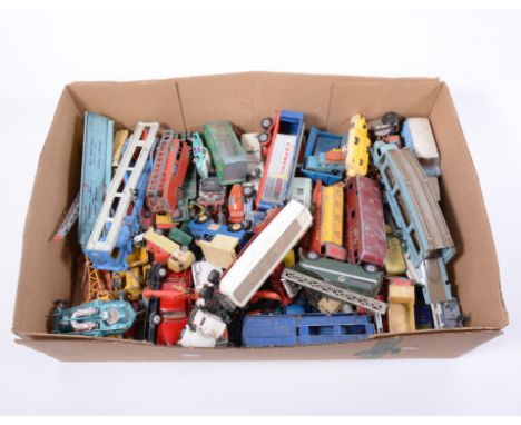 Diecast models, cars and vehicles, a large quantity of playworn models including Dinky, Corgi, Spot-on, Matchbox and others.