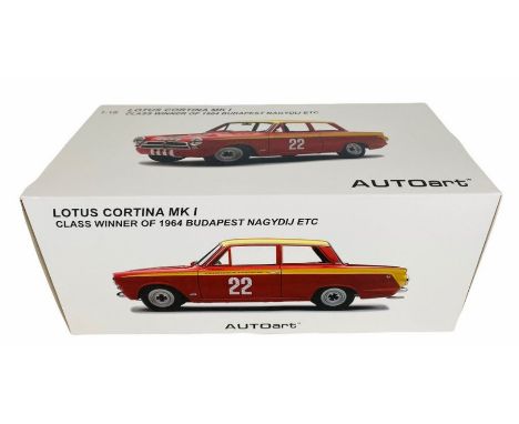 Autoart 1:18 Scale Lotus Cortina Mk1 Die Cast Model Car - Boxed&nbsp;