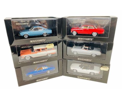 6x Minichamps 1/43 Scale Assorted Die Cast Models - All Boxed&nbsp;