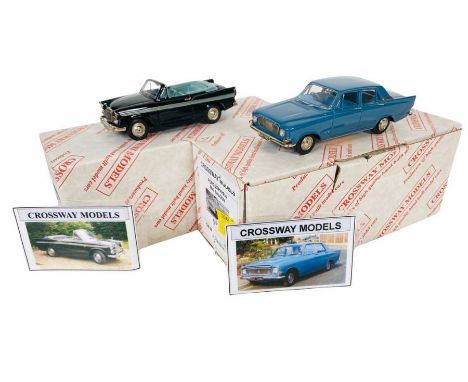 2x Crossway Models 1:43 Scale Die Cast Model Cars - Sunbeam Rapier &amp; Ford Zephyr - Both Boxed&nbsp;