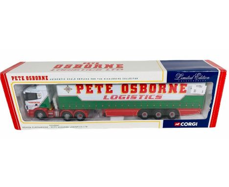 Corgi CC12207 1:50 Scale Scania Curtainside - Pete Osborne Logistics Ltd&nbsp;