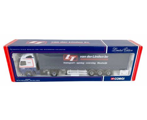 Corgi CC12407 1:50 Scale Volvo Curtainside - Van Der Linden HGV - Boxed&nbsp;