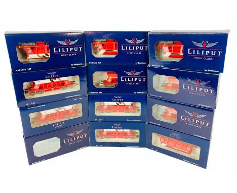 12x Lilliput 'HO' Scale Assorted Freight Wagons - Boxed&nbsp;