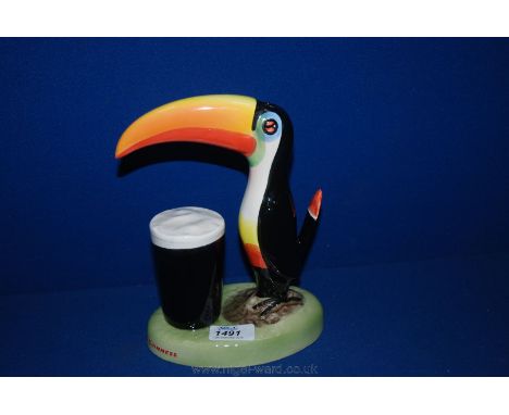 A Carltonware modern reproduction of the Guinness Toucan.  9'' tall