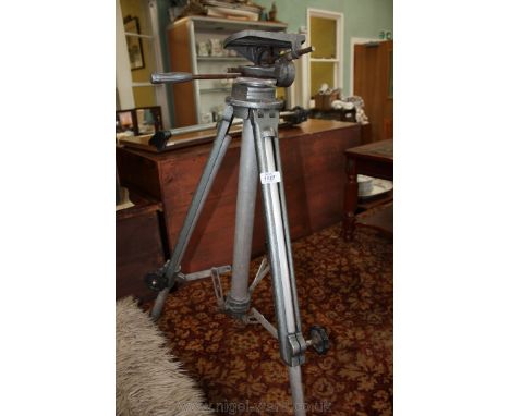 An industrial De Vere cine camera Tripod