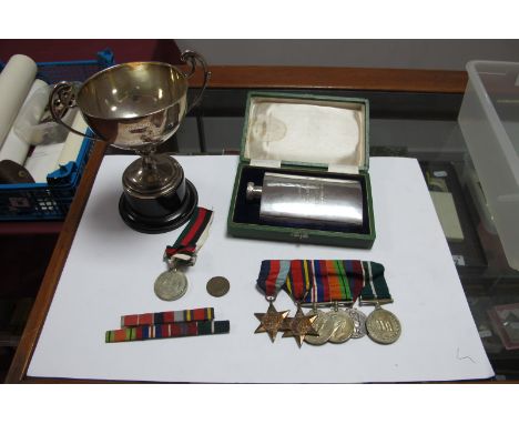 A WWII and Later Group of Six Medals, comprising War Medal, Defence Medal, 1939-45 Star, Burma Star, QEII Coronation Medal an