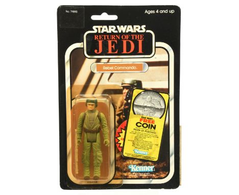 Kenner Star Wars vintage Return of the Jedi Rebel Commando 3 3/4" figure, Near Mint to Mint, within Good Plus to Excellent bu