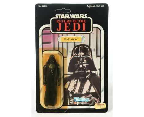 Kenner Star Wars vintage Return of the Jedi Darth Vader 3 3/4" figure, Mint, within Excellent (yellowed) bubble, upon Excelle