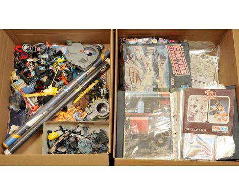 Star Wars vintage toys, paperwork and ephemera collection: Palitoy Escape from Death Star Game; MPC Ertl Empire Strikes Back 