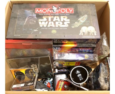 Quantity of Modern Star Wars Collectibles Includes Limited Collector's Edition Monopoly, Darth Vader 3D Sculpture Puzzle, Her