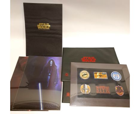 Star Wars Cards Inc Classic Movie Poster Collection 12 Reproduction Movie Posters, 6 Mounted sew on Badges and Lithograph, Li