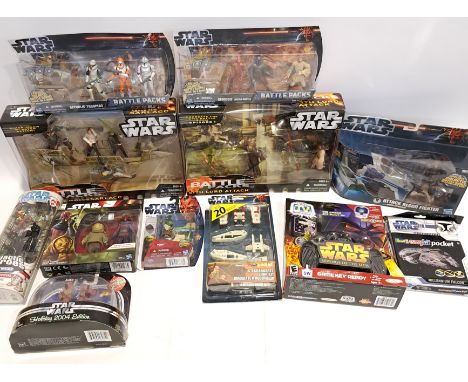 Quantity of Modern Star Wars Collectibles Includes Hasbro The Force Awakens Sidon Ithano &amp; First Mate Quiggold, Hasbro Si