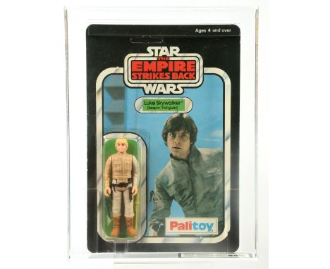 Palitoy Star Wars vintage The Empire Strikes Back Luke Skywalker Bespin Fatigues 3 3/4" figure B back Alternate picture, UKG 