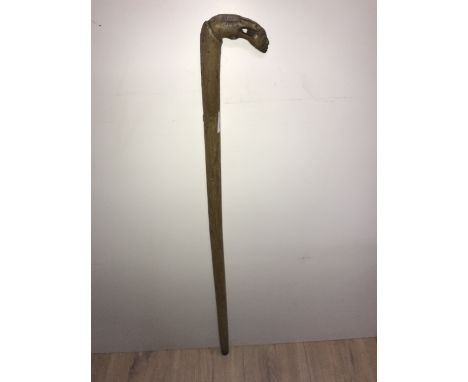 CARVED WALKING STICK