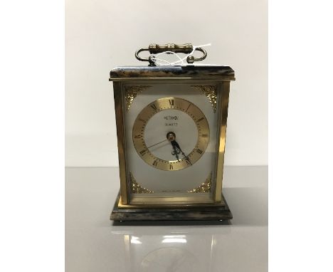 VINTAGE METAMEC CARRIAGE CLOCK