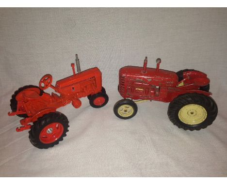 ERTL - CASE ROWCROP AND MASSEY-HARRIS 745D (STEERING WHEEL DAMAGED) - BOTH 1:16 SCALE