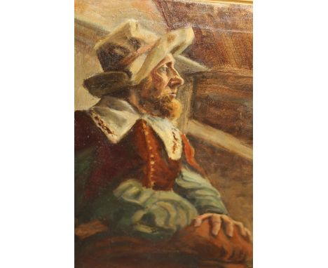 Oil on canvas, portrait of a Continental gentleman, signed A. Maguin, 1930 ?, 18ins x 14ins 